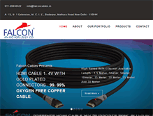 Tablet Screenshot of falconcables.in